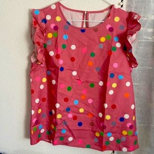 New without tags Confetti colorful blouse size M